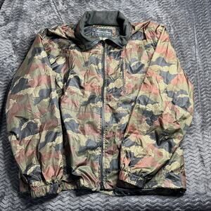 Knockout jeans Camo jacket windbreaker with hood size 2XL